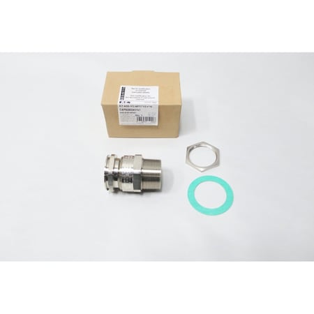 Crouse-Hinds Conduit Fitting Locknut, 1-1/2", Brass, Nickel Plated ADE1N1501NPNK1